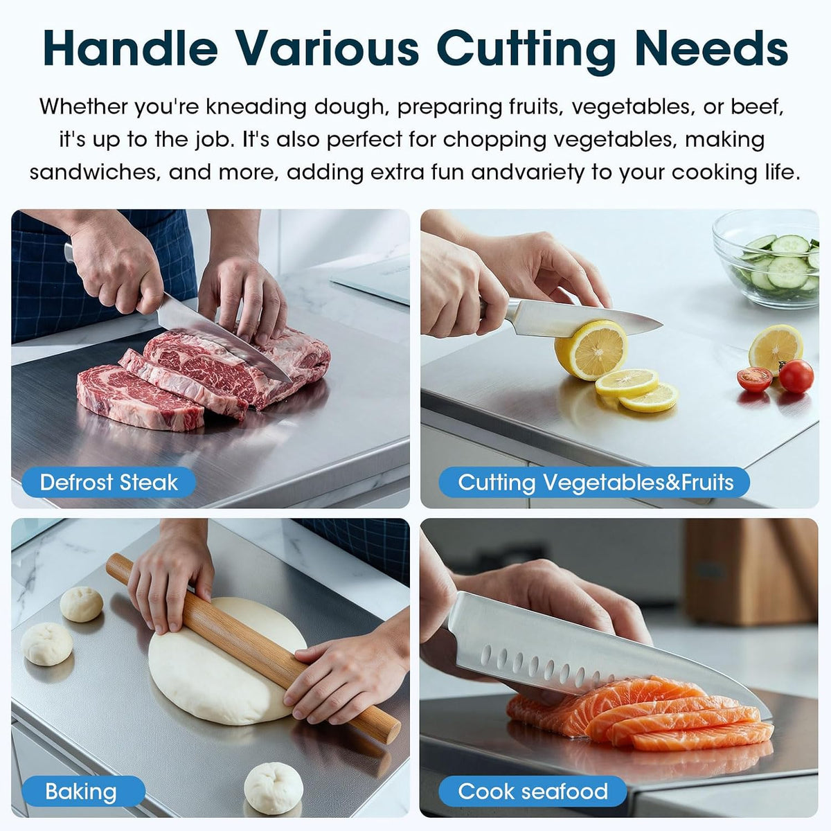 Premium Stainless Steel Cutting Board
