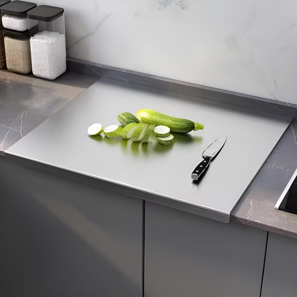 Household stainless steel folding chopping board