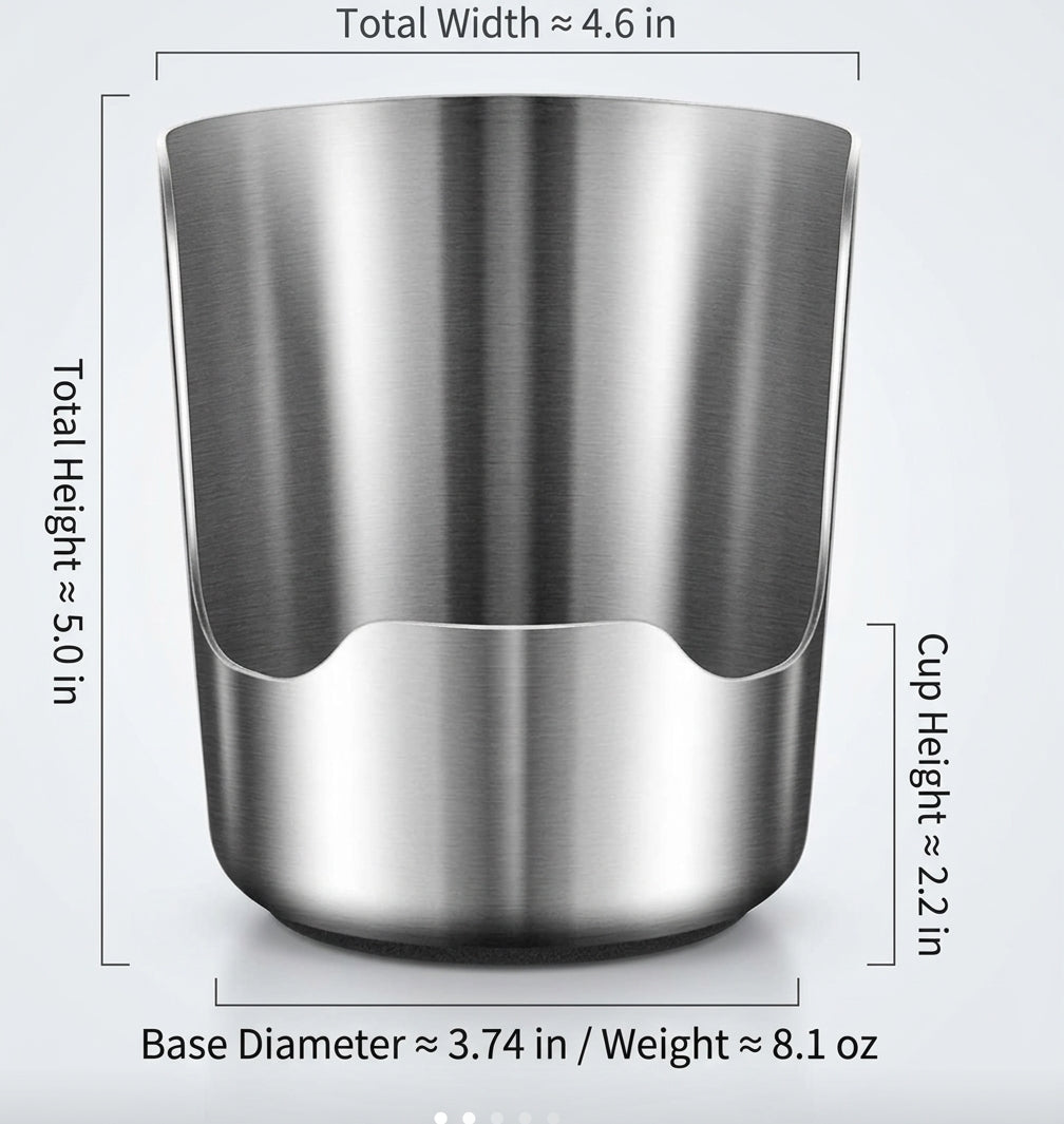 2 in 1 stainless steel spoon lid holder - Hibrilium