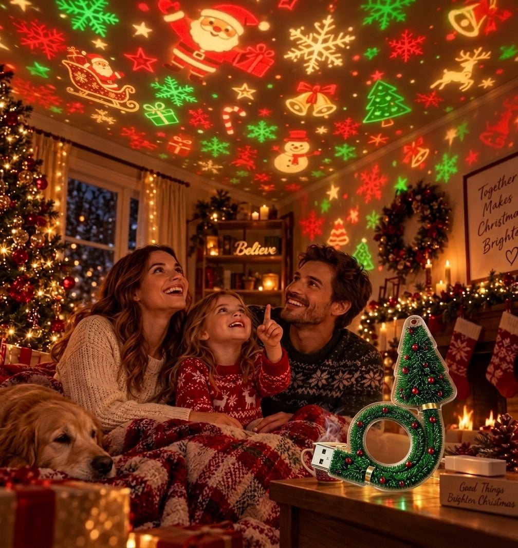Christmas Ceiling Projector Lamp - Hibrilium