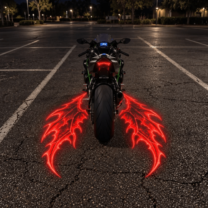 Motorcycle Angel Wings LED Projector Light - Hibrilium