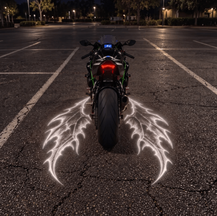 Motorcycle Angel Wings LED Projector Light - Hibrilium