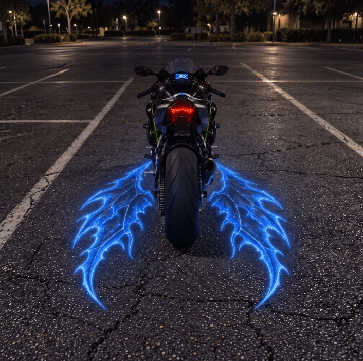Motorcycle Angel Wings LED Projector Light - Hibrilium