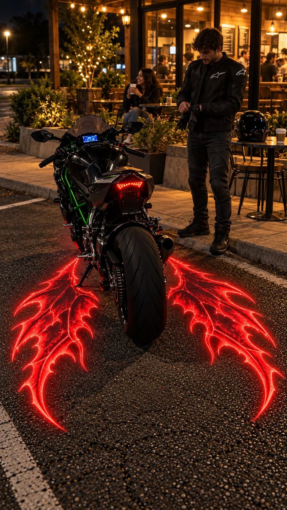Motorcycle Angel Wings LED Projector Light - Hibrilium
